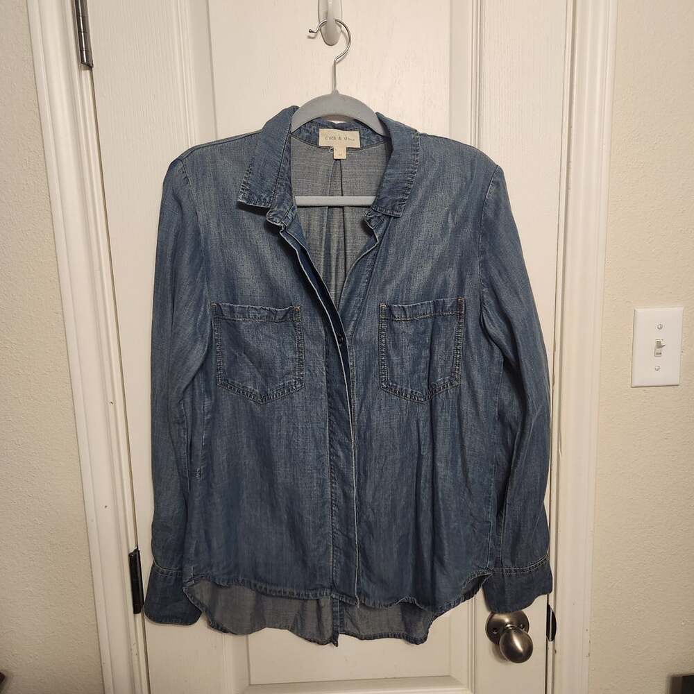 Cloth & Stone Denim Shirt Size M